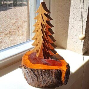 3D Collapsible Handcrafted Wooden Christmas , 5 x 2